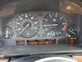 2002 BMW 5 Series 525iA with VIN WBADT43402GY97830, listed as a Copart auction lot 82999934 with 160,732 mi miles and Salvage Title. Bid and sale history available at carsss.com. Image 9.