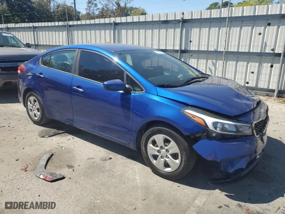 2017 Kia Forte LX with VIN 3KPFK4A70HE115109, listed as a Copart auction lot 50567615 with 124,460 mi miles and Salvage Title. Bid and sale history available at carsss.com. Image 4.