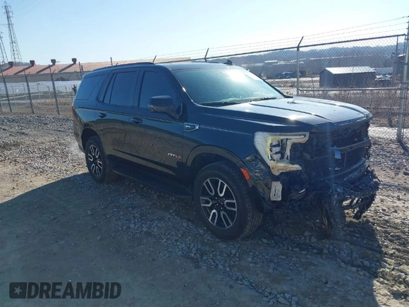 2021 GMC Yukon AT4 with VIN 1GKS2CKD6MR154142, listed as a IAAI auction lot 41854543 with 72,121 mi miles. Bid and sale history available at carsss.com. Image 1.