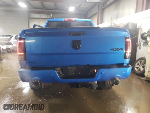 2018 Ram 1500 Night with VIN 1C6RR7MT9JS196060, listed as a Copart auction lot 51763415 with 63,398 mi miles and Salvage Title. Bid and sale history available at carsss.com. Image 6.