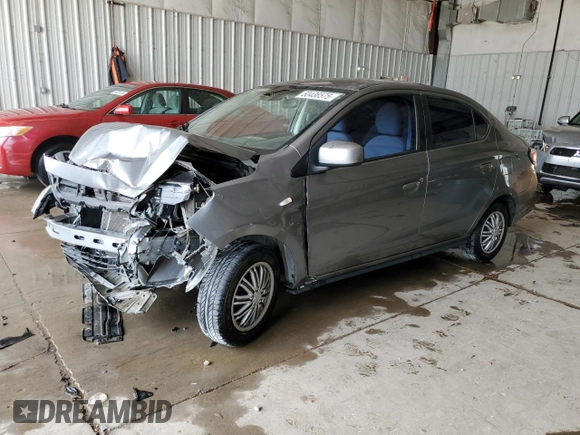 2021 Mitsubishi Mirage ES with VIN ML32FUFJ4MHF03381, listed as a Copart auction lot 60436575 with 79,839 mi miles and Non repairable. Bid and sale history available at DreamBid. Image 1.