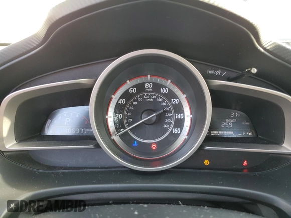 2016 Mazda 3 i Sport with VIN JM1BM1U77G1313626, listed as a Copart auction lot 44438735 with 106,973 mi miles and Salvage Title. Bid and sale history available at carsss.com. Image 9.