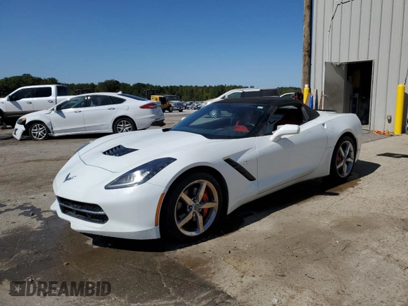 2014 Chevrolet Corvette 3LT with VIN 1G1YF3D74E5126360, listed as a Copart auction lot 74241264 with 71,831 mi miles and Clean Title. Bid and sale history available at carsss.com. Image 1.