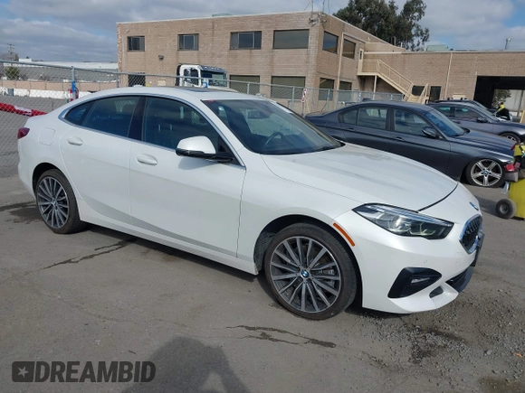 2021 BMW 2 Series 228i with VIN WBA53AK08M7J17741, listed as a IAAI auction lot 41458355 with 31,649 mi miles. Bid and sale history available at carsss.com. Image 1.