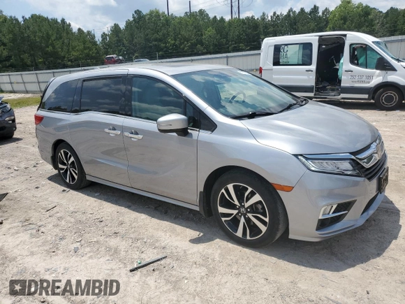 2019 Honda Odyssey Elite with VIN 5FNRL6H92KB061102, listed as a Copart auction lot 62653025 with 78,083 mi miles and Salvage title. Bid and sale history available at DreamBid. Image 4.