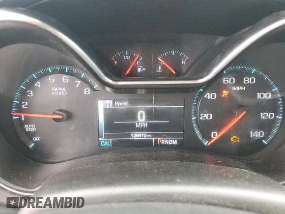2015 Chevrolet Impala LT with VIN 2G1115SL6F9253806, listed as a Copart auction lot 55650595 with 136,910 mi miles and Salvage Title. Bid and sale history available at DreamBid. Image 9.