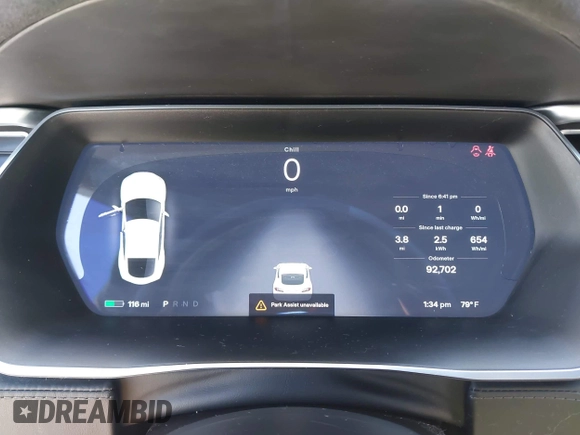 2016 Tesla Model S 90D z VIN 5YJSA1E29GF160332, wystawiony jako IAAI lot #42593749 z przebiegiem 92 702 mil mil oraz . Historia ofert i sprzedaży dostępna na DreamBid. Obrazek 20.