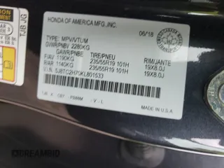 2019 Acura RDX Advance with VIN 5J8TC2H70KL801533, listed as a Copart auction lot 61583965 with 84,586 mi miles and Salvage title. Bid and sale history available at DreamBid. Image 13.