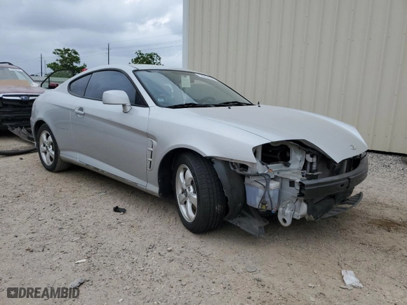 2006 Hyundai Tiburon GS with VIN KMHHM65D76U223977, listed as a Copart auction lot 50953134 with 41,078 mi miles and Salvage Title. Bid and sale history available at carsss.com. Image 4.