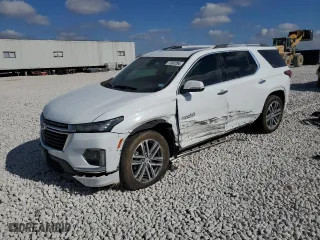 2023 Chevrolet Traverse High Country with VIN 1GNERNKW6PJ255970, listed as a Copart auction lot 77387294 with 23,258 mi miles and Salvage Title. Bid and sale history available at carsss.com. Image 1.