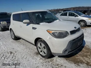 2015 Kia Soul with VIN KNDJN2A20F7139403, listed as a Copart auction lot 46353645 with 0 mi miles and Salvage Title. Bid and sale history available at carsss.com. Image 4.