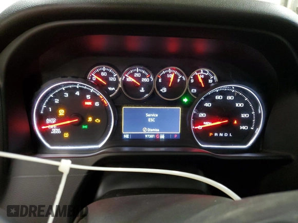 2021 Chevrolet Silverado 1500 RST with VIN 1GCUYEEL7MZ166625, listed as a Copart auction lot 52420215 with 97,381 mi miles and Salvage Title. Bid and sale history available at carsss.com. Image 9.