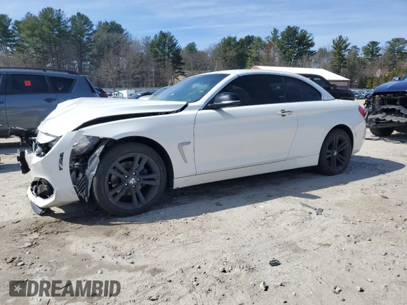2015 BMW 4 Series 428i xDrive with VIN WBA3T1C5XFP820696, listed as a Copart auction lot 50209925 with 123,416 mi miles and Clean Title. Bid and sale history available at carsss.com. Image 1.