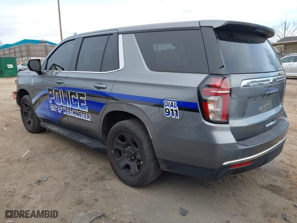 2022 Chevrolet Tahoe Commercial with VIN 1GNSCLED2NR211806, listed as a IAAI auction lot 41422967 with 44,869 mi miles. Bid and sale history available at carsss.com. Image 3.