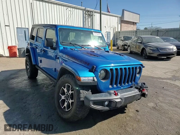 2021 Jeep Wrangler Unlimited Rubicon with VIN 1C4HJXFN0MW657623, listed as a Copart auction lot 46234085 with 32,709 mi miles and Salvage Title. Bid and sale history available at DreamBid. Image 15.