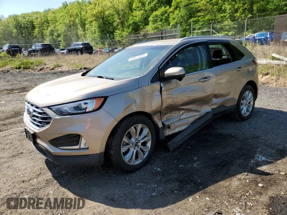2020 Ford Edge Titanium with VIN 2FMPK3K91LBA72040, listed as a Copart auction lot 53977085 with 83,290 mi miles and Salvage title. Bid and sale history available at DreamBid. Image 1.