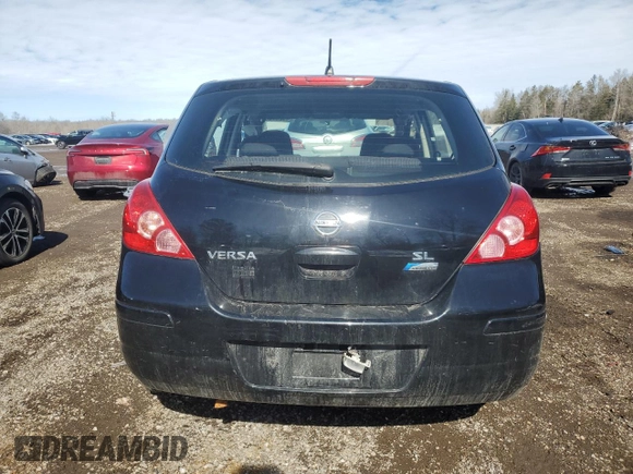 2010 Nissan Versa 1.8 SL with VIN 3N1BC1CP3AL396026, listed as a Copart auction lot 45297005 with 0 mi miles and Salvage Title. Bid and sale history available at carsss.com. Image 6.