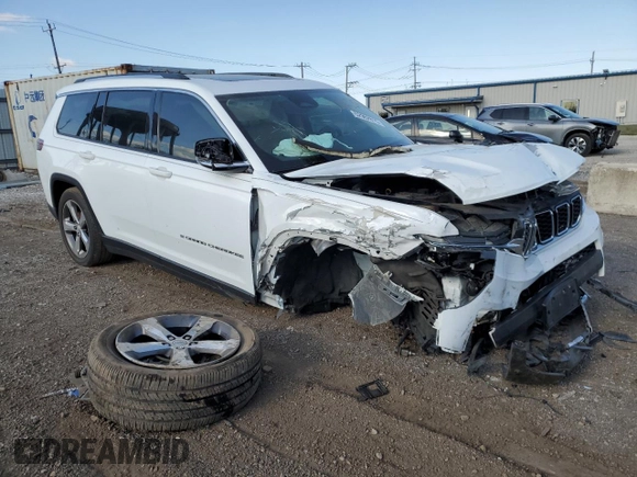 2021 Jeep Grand Cherokee Limited с VIN 1C4RJKBG6M8140586, выставлен на аукционе Copart как лот 52962815 с пробегом 92 710 миль миль и Списание • Salvage title. История ставок и продаж доступна на DreamBid. Изображение 4.