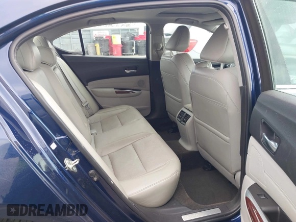 2015 Acura TLX Tech with VIN 19UUB1F51FA004938, listed as a IAAI auction lot 42083428 with 108,397 mi miles. Bid and sale history available at carsss.com. Image 8.