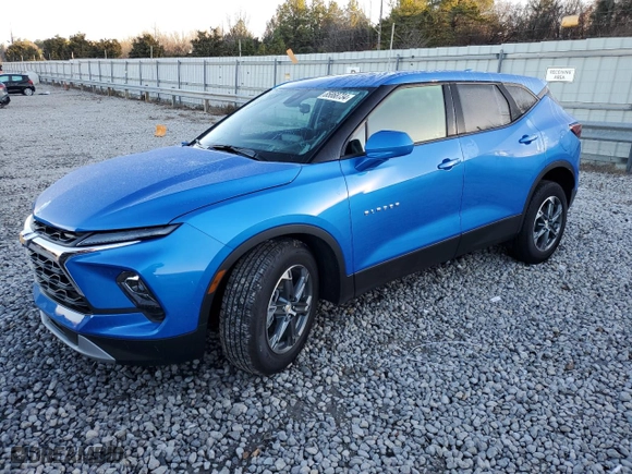 2025 Chevrolet Blazer LT with VIN 3GNKBCR40SS100919, listed as a Copart auction lot 85868734 with 3,882 mi miles and Salvage Title. Bid and sale history available at carsss.com. Image 1.