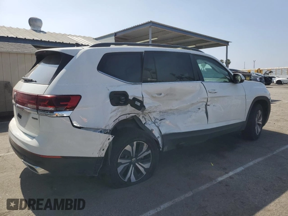2024 Volkswagen Atlas SE with VIN 1V2LR2CA8RC534859, listed as a Copart auction lot 52890715 with 16,573 mi miles and Salvage title. Bid and sale history available at DreamBid. Image 3.