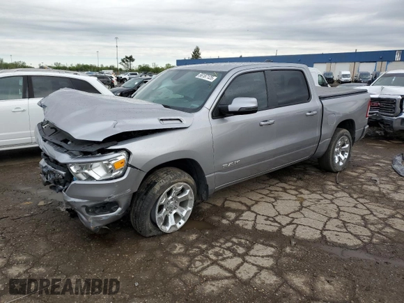 2024 Ram 1500 Big Horn with VIN 1C6SRFFT9RN118123, listed as a Copart auction lot 56187125 with 35,691 mi miles and Salvage title. Bid and sale history available at DreamBid. Image 1.
