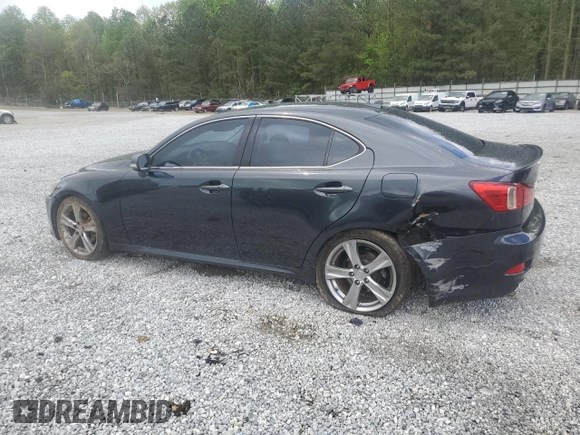 2011 Lexus IS 250 with VIN JTHBF5C22B5144946, listed as a Copart auction lot 52593265 with 97,088 mi miles and Salvage title. Bid and sale history available at DreamBid. Image 2.
