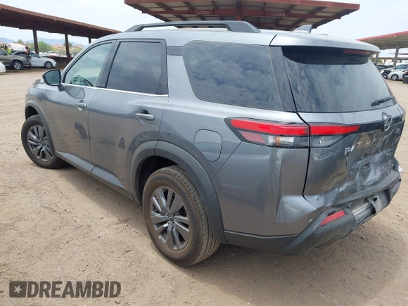 2024 Nissan Pathfinder SV with VIN 5N1DR3BA9RC276196, listed as a IAAI auction lot 42761906 with 31,693 mi miles and . Bid and sale history available at DreamBid. Image 3.