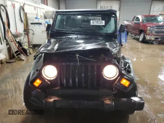 1998 Jeep Wrangler SE with VIN 1J4FY29P2WP711675, listed as a Copart auction lot 50790335 with 163,928 mi miles and Salvage Title. Bid and sale history available at carsss.com. Image 5.