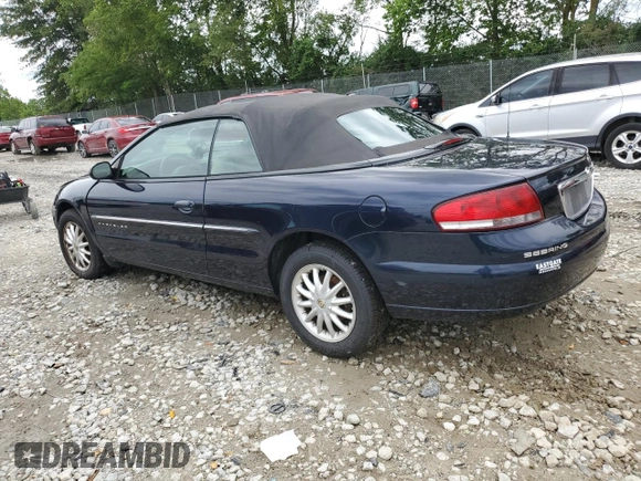 2001 Chrysler Sebring with VIN 1C3EL45U11N706855, listed as a Copart auction lot 62395804 with 78,725 mi miles and Non Repairable. Bid and sale history available at DreamBid. Image 2.