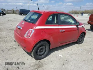 2013 FIAT 500 Pop with VIN 3C3CFFAR8DT574306, listed as a Copart auction lot 52794095 with 75,312 mi miles and Salvage Title. Bid and sale history available at carsss.com. Image 3.