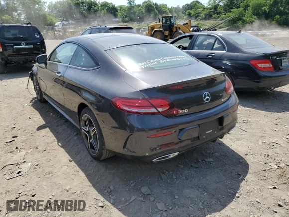 2023 Mercedes-Benz C 300 with VIN W1KWJ8EB9PG131614, listed as a Copart auction lot 58864384 with 3,069 mi miles and Salvage Title. Bid and sale history available at DreamBid. Image 2.