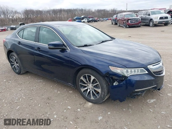 2017 Acura TLX w/Technology Pkg with VIN 19UUB1F51HA003548, listed as a IAAI auction lot 41843968 with 72,902 mi miles. Bid and sale history available at carsss.com. Image 1.