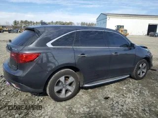 2016 Acura MDX with VIN 5FRYD4H25GB010313, listed as a Copart auction lot 46729375 with 145,118 mi miles and Salvage Title. Bid and sale history available at carsss.com. Image 3.