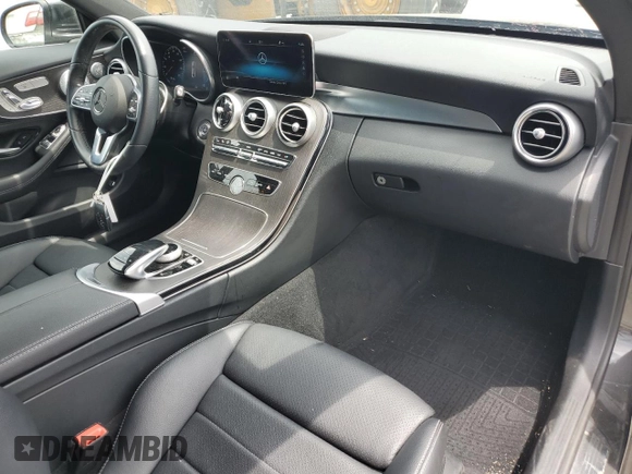 2022 Mercedes-Benz C 300 with VIN W1KWJ8DB3NG107789, listed as a Copart auction lot 59398755 with 63,435 mi miles and Salvage title. Bid and sale history available at DreamBid. Image 8.