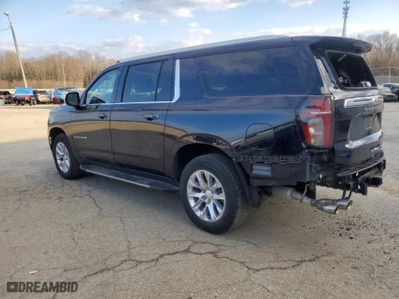 2023 Chevrolet Suburban Premier with VIN 1GNSCFKD3PR299404, listed as a Copart auction lot 50603985 with 0 mi miles and Clean Title. Bid and sale history available at carsss.com. Image 2.