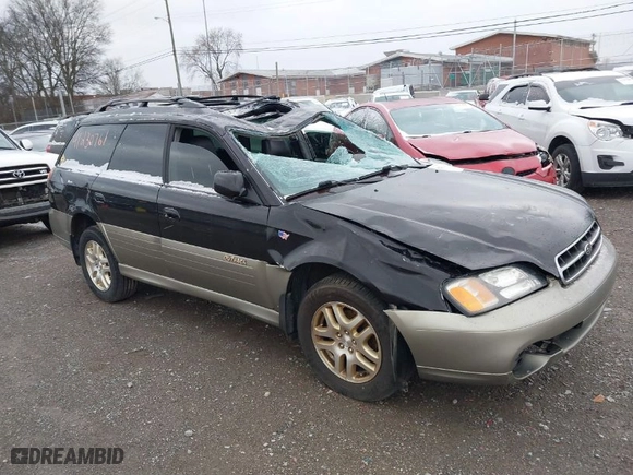 2001 Subaru Legacy Wagon Outback Ltd with VIN 4S3BH686417624860, listed as a IAAI auction lot 41230761 with 0 mi miles. Bid and sale history available at carsss.com. Image 1.