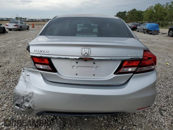 2013 Honda Civic LX with VIN 19XFB2F56DE097530, listed as a Copart auction lot 50644965 with 86,537 mi miles and Clean Title. Bid and sale history available at DreamBid. Image 6.