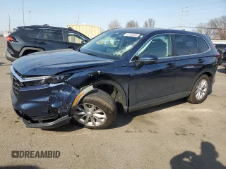 2024 Honda CR-V EX-L with VIN 5J6RS4H74RL005007, listed as a Copart auction lot 48705455 with 11,042 mi miles and Salvage Title. Bid and sale history available at carsss.com. Image 1.