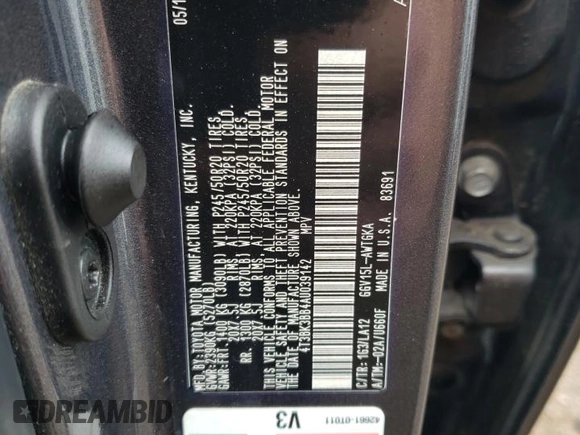2010 Toyota Venza z VIN 4T3BK3BB4AU039142, wystawiony jako Copart lot #59726844 z przebiegiem 158 668 mil mil oraz Szkoda całkowita • Salvage title. Historia ofert i sprzedaży dostępna na DreamBid. Obrazek 12.
