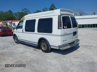1996 GMC Savana Cargo Van YF7 with VIN 1GDFG15R5T1029670, listed as a IAAI auction lot 42005856 with 1 mi miles. Bid and sale history available at carsss.com. Image 3.