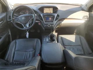 2017 Acura MDX Technology with VIN 5FRYD4H53HB023928, listed as a Copart auction lot 56055535 with 160,249 mi miles and Salvage title. Bid and sale history available at DreamBid. Image 8.