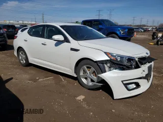 2015 Kia Optima LX with VIN KNAGM4A71F5636795, listed as a Copart auction lot 50013575 with 82,815 mi miles and Salvage Title. Bid and sale history available at carsss.com. Image 4.