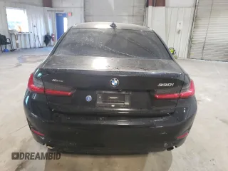 2019 BMW 3 Series 330i xDrive with VIN WBA5R7C57KAJ87310, listed as a Copart auction lot 42261105 with 0 mi miles and Salvage Title. Bid and sale history available at carsss.com. Image 6.