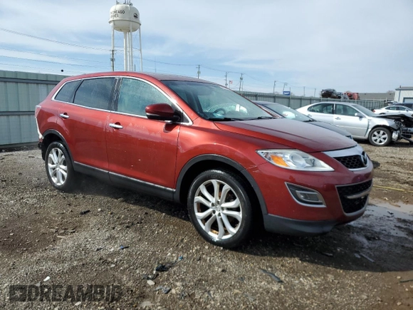 2012 Mazda CX-9 Grand Touring with VIN JM3TB3DA7C0368120, listed as a Copart auction lot 49294975 with 98,071 mi miles and Salvage Title. Bid and sale history available at DreamBid. Image 4.