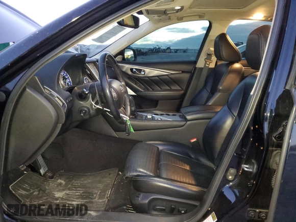 2017 Infiniti Q50 Red Sport 400 with VIN JN1FV7AR0HM871358, listed as a Copart auction lot 84252014 with 92,986 mi miles and Salvage Title. Bid and sale history available at carsss.com. Image 7.