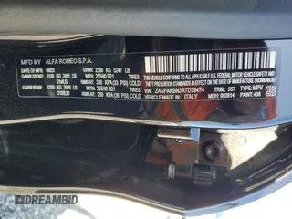 2024 Alfa Romeo Stelvio Ti z VIN ZASPAKBN3R7D79474, wystawiony jako Copart lot #50245995 z przebiegiem 14 558 mil mil oraz Szkoda całkowita • Salvage title. Historia ofert i sprzedaży dostępna na DreamBid. Obrazek 14.