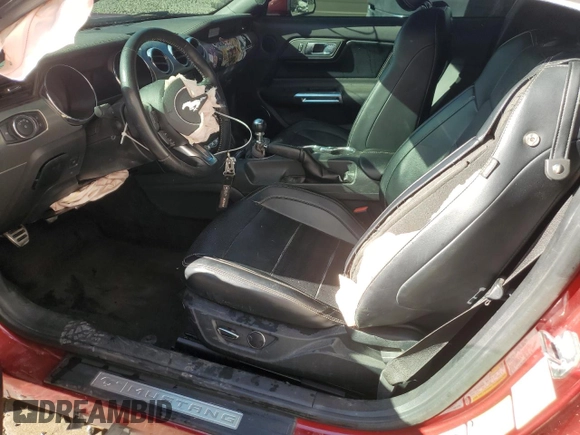 2015 Ford Mustang GT with VIN 1FA6P8CF8F5338719, listed as a Copart auction lot 74384314 with 43,870 mi miles and Salvage Title. Bid and sale history available at DreamBid. Image 7.