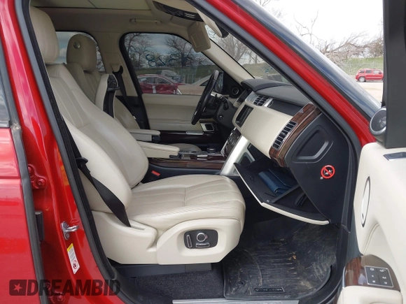 2017 Land Rover Range Rover with VIN SALGS2FE3HA331421, listed as a IAAI auction lot 42043328 with 105,421 mi miles and . Bid and sale history available at DreamBid. Image 5.