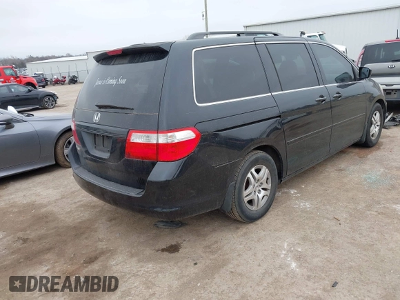 2006 Honda Odyssey EX-L with VIN 5FNRL38716B011262, listed as a IAAI auction lot 41707671 with 183,861 mi miles. Bid and sale history available at carsss.com. Image 4.